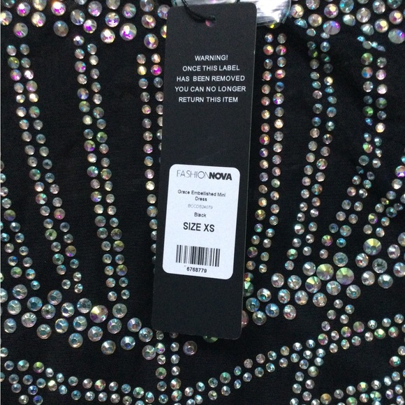 Grace Embellished Mini Dress - Picture 7 of 16